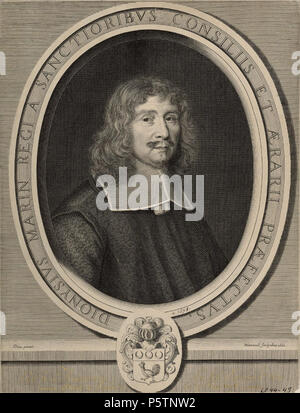 N/A. Français: graviert Portrait von Denis Marin, Seigneur de la Chasteigneraye. 1661. Robert Nanteuil (1623 - 1678) Alternative Namen Nanteniell; de Nanteuil; Nantueil; Nanteuil; Nantwel Beschreibung französische Kupferstecher, Zeichner und Pastellist Datum der Geburt / Tod 1623 vom 9. Dezember 1678 Ort der Geburt / Todes Reims Paris arbeiten Ort: Frankreich Authority control: Q 1356084 VIAF: 61650762 ISNI: 0000 0000 6631 5102 ULAN: 500023363 LCCN: n 83219739 WGA: Nanteuil, Robert WorldCat d'après Jean Dieu (peintre) 435 Denis Marin Stockfoto
