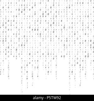 Der binäre Code stream Hintergrund Daten vektor design Stock Vektor