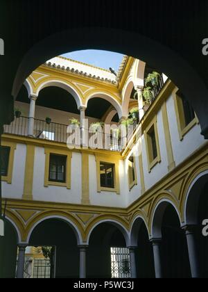 PATIO DEL ALJIBE. Lage: das Museo DE BELLAS ARTES - CONVENTO DE LA MERCED CALZAD, Sevilla, Sevilla, Spanien. Stockfoto