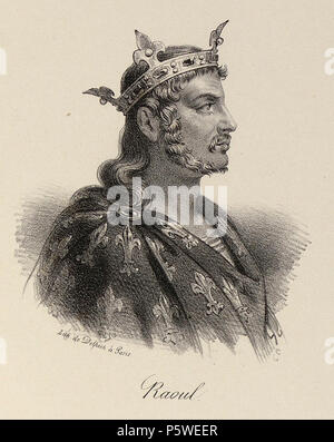 N/A. Englisch: Rudolph von Frankreich (ca. 890-936). 19. N/A 434 Delpech - Rudolph von Frankreich Stockfoto
