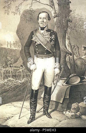 N/A. Englisch: Feld M. Demetrio O'Daly; Stand: 1854. Chamorro Martín y Baquerizo, Pedro Estado Mayor General del Ejército Español (1829-1858) 434 Demetrio O'Daly Stockfoto