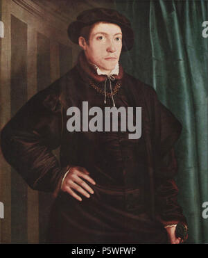 English: Porträt des Christoph Fugger 1541. N/A 345 Christoph Amberger 002 Stockfoto