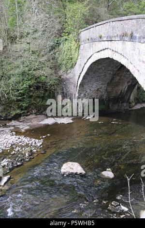 Aysgarth fällt Yore Brücke North Yorkshire Stockfoto