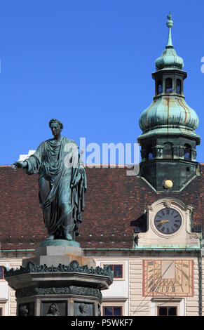 Österreich, Wien, Hofburg, in der Burg, Statue, Kaiser Franz I. Stockfoto