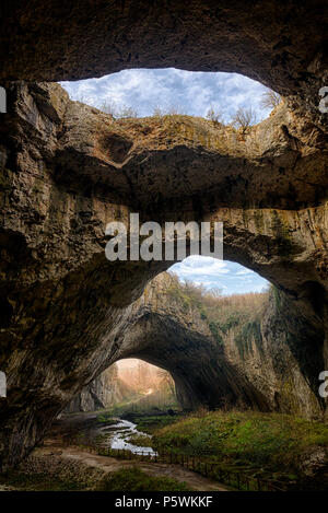 Devetashka Höhle, in der Nähe von Devetaki, Bulgarien Stockfoto