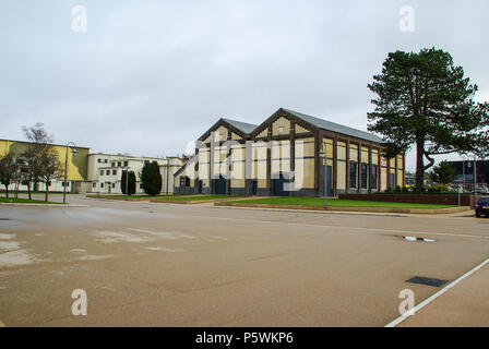 Farnborough Business Park. Historische Gebäude. Gebäude R52 am ehemaligen ROYAL AIRCRAFT ESTABLISHMENT SITE Stockfoto