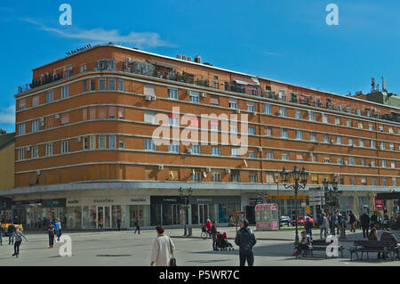 Palast auf dem Hauptplatz in Novi Sad, Serbien Stockfoto