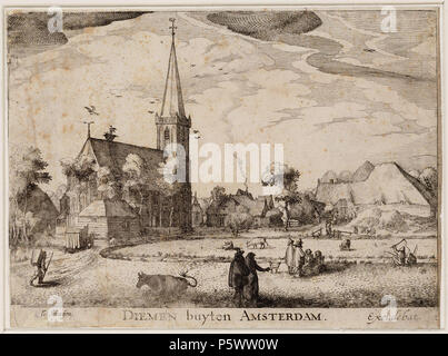 N/A. Deutsch: Beschreibung Diemen buyten Amsterdam Kerkje in Diemen. Techniek: ets. Documenttype prent Vervaardiger Visscher Claes Jansz (1587-1652) Schagen, G. Collectie Collectie Stadsarchief Amsterdam: tekeningen en prenten Datering 1675 Ca. t/m 1700 Ca. Geografische naam Diemen Inventarissen Http://archief.amsterdam/archief/10097/010097004830 Afbeeldingsbestand 010097004830. 1675 Ca. t/m 1700 Ca.. Visscher Claes Jansz (1587-1652) 350 Claes Jansz Visscher, Afb 010097004830 Stockfoto