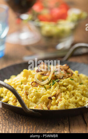 Schwäbische Spätzle einen typischen Nudelgericht Stockfoto