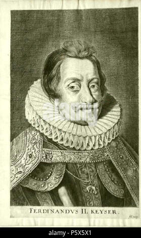 N/A. Englisch: Kaiser Ferdinand II. 1667. Schöpfer: Cornelius Cornelius Hazart Hazart 380 - 1667-Kerckelijke Historie - Kaiser Ferdinand II. Stockfoto