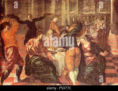 English: Hochzeit zu Kana um 1600. N/A 499 El Greco 039 Stockfoto