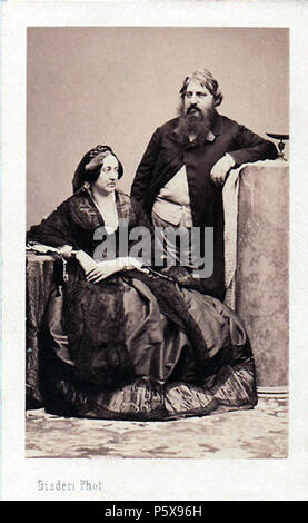 457 Disderi, Adolphe Eugène (1819-1890) -, Carlo di Borbone, Principe Di Capua (1811-1862) e Penelope Smyth (1826-1882), Contessa di Mascali Stockfoto