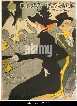 N/A. Español: Henri de Toulouse-Lautrec, Divan Japonais. Siglo XIX. 80 x 61,5 cm, litografía coloreada sobre Papel pegado sobre Cartón. Inv. 9215. 21. Juni 2015. Henri de Toulouse-Lautrec 458 Divan Japonais - Henri De Toulouse-Lautrec Stockfoto