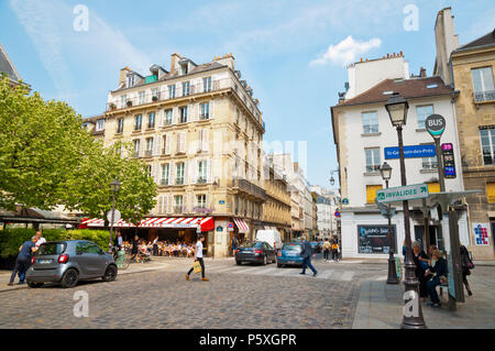 Place Saint Germain des Pres, St Germain des Pres, Left Bank, Paris, Frankreich Stockfoto