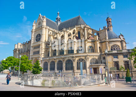 Eglise Saint-Eustache, St. Eustatius Kirche, Les Halles, Paris, Frankreich Stockfoto