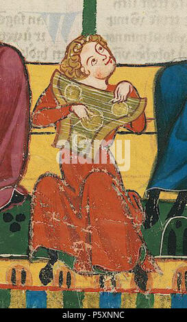 N/A. Deutsch: Codex Manesse, UB Heidelberg, Cod. Pal. germ. 848, fol. 271 r: Detail. zwischen 1305 und 1315. Meister des Codex Manesse (Grundstockmaler) Beschreibung Deutsche Maler Arbeit Periode C. 1305 - 1340 (Codex Manesse) 363 271 r Detail Stockfoto