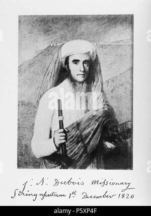 N/A. Thomas Hickey, Madras: Abbé J.A. Dubois. Französische Missionar Jean-Antoine Dubois (1766-1848). 13. November 2005. Dr. Thomas Kohl 483 Dubois mit Unterschrift Stockfoto