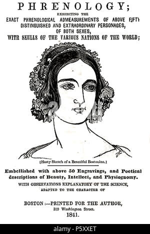 N/A. Klamm der beliebten Phrenoloy von Frederick Coombs (1803-1874) aka George Washington II. 1841. Friedrich Coombs (1803-1874) 377 Klamm der beliebten Phrenoloy 1841 Stockfoto