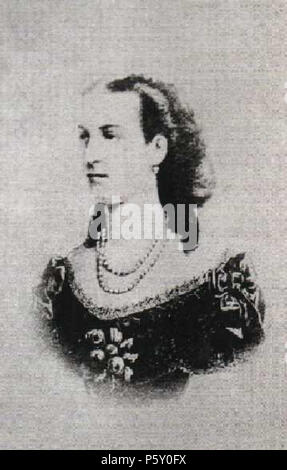 N/A. Español: Retrato de Elisa Lynch, La esposa de Francisco Solano López, de origen irlandés. Luego del Fin de la Guerra, viajó ein Europa. Murió en Paris en la Extrema miseria. 1860. José María Rosa 504 Elisa Alicia Lynch Paraguay Stockfoto