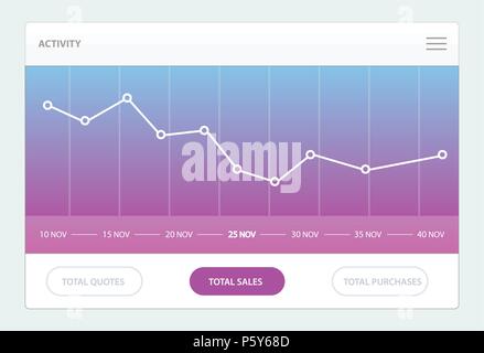 Graphen und Diagramme. Stock Vektor