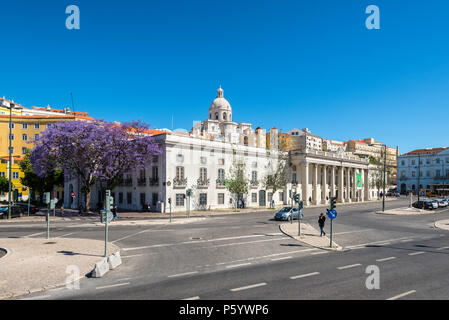 Lissabon, Portugal - 19. Mai 2017: Blick auf die Military Museum (Museu Militar de Lisboa) in einem Frühling Tag in Lissabon, Portugal. Stockfoto