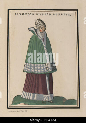 517 Ensemble de gravures de Kostüme d'Allemagne du XVIe siècle. f069 Stockfoto