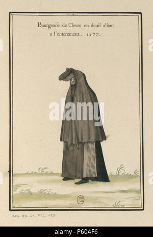 517 Ensemble de gravures de Kostüme d'Allemagne du XVIe siècle. f113 Stockfoto