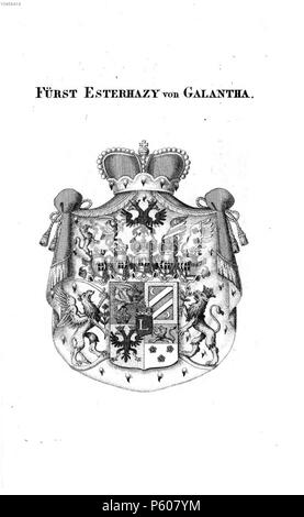 N/A. Wappen Esterhazy Galantha 2-dieckmann an.jpg. zwischen 1831 und 1868. Unbekannt 532 Esterhazy Galantha 2-dieckmann an Stockfoto