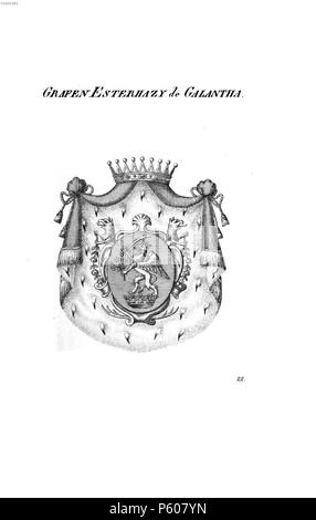 N/A. Wappen Esterhazy de Galantha - Dieckmann HA.jpg. zwischen 1846 und 1865. Unbekannt 532 Esterhazy de Galantha - Dieckmann HA Stockfoto