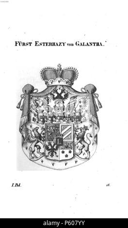 N/A. Wappen Esterhazy Galantha - dieckmann an.jpg. zwischen 1831 und 1868. Unbekannt 532 Esterhazy Galantha - dieckmann an Stockfoto