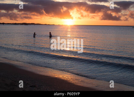 Mandurah, Perth. Die Küste Gebiet und seine Bewohner Stockfoto