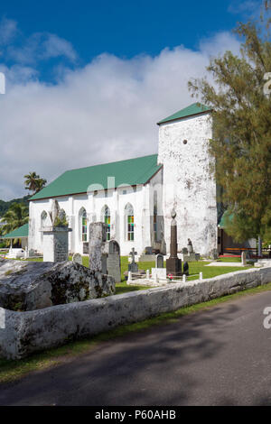 Cook Island der Christlichen Kirche, 1853, Avarua, Rarotonga, Cook Inseln, Südpazifik Stockfoto