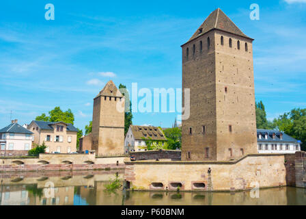 Ponts Couverts, La Petite France, Straßburg, Elsass, Frankreich Stockfoto