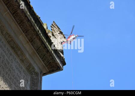 Das Große Feuer von London Monument, das sich in der City von London, England, Großbritannien Stockfoto