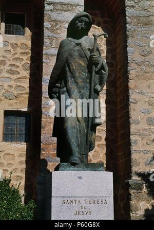 STA TERESA DE JESUS - MONUMENTO. Lage: Convento de la Encarnación, SPANIEN. Stockfoto