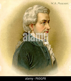 Mozart, Wolfgang Amadeus (1756-1791), Stockfoto