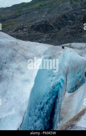 Ice Climbers auf dem Mendenhall Gletscher, Juneau Alaska Stockfoto