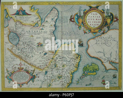 N/A. Latina: Tartariae sive Magni Chami Regni Englisch: Tartary, oder das Reich des Großkhan:. (. 1570) (1) (Camul),,,,,(). "- """. Ca. 1570. Abraham Ortelius (1527 - 1598) Alternative Namen Ortels, Oertel, Orthellius, Wortels Beschreibung Belgian-Flemish Kartograph und Historiker Geburtsdatum / Tod 14. April 1527 vom 28. Juni 1598 Ort der Geburt / Todes Antwerpen Antwerpen Standort Antwerpen Authority control: Q 232916 VIAF: 32104723 ISNI: 0000 0001 0856 4124 ULAN: 500011462 50002381 LCCN: n NLA: 35401660 WorldCat 285 CEM-10-Tartariae-sive-M Stockfoto
