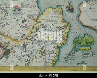 N/A. Latina: Tartariae sive Magni Chami Regni Englisch: Tartary, oder das Reich des Großkhan:. ca. 1570. Abraham Ortelius (1527 - 1598) Alternative Namen Ortels, Oertel, Orthellius, Wortels Beschreibung Belgian-Flemish Kartograph und Historiker Geburtsdatum / Tod 14. April 1527 vom 28. Juni 1598 Ort der Geburt / Todes Antwerpen Antwerpen Standort Antwerpen Authority control: Q 232916 VIAF: 32104723 ISNI: 0000 0001 0856 4124 ULAN: 500011462 50002381 LCCN: n NLA: 35401660 WorldCat 285 CEM-10-Tartariae-sive-Magni-Chami - Regni-South-2518 Stockfoto