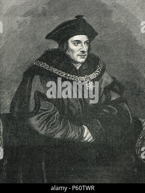 Sir Thomas More, Lord High Chancellor von England, Stadtrat, Heinrich VIII. Stockfoto