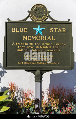 Veterans Memorial, fort Rosecrans, Point Loma, ca US Stockfoto
