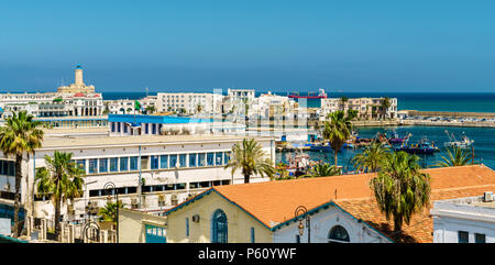 Hafen von Algier, die Hauptstadt von Algerien Stockfoto