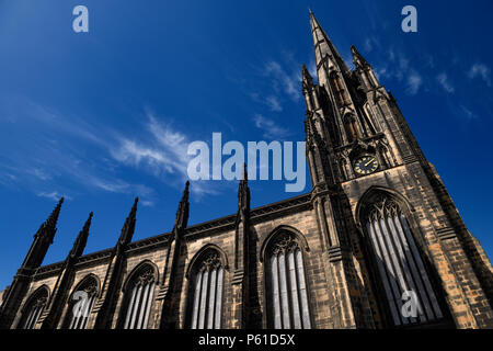 Vorherige Kirche von Schottland Highland Mautstelle St John's Kirche nun der Nabe auf der Royal Mile, Edinburgh, eine Leistung, Raum und Ort Stockfoto