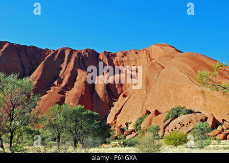 Uluru base Walk Stockfoto