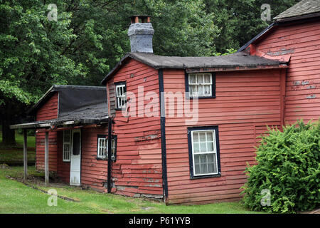 Coal Company Gehäuse an eckley Bergarbeiter Dorf im Osten von Pennsylvania. Einen Patch, der Stadt in der Nähe von Hazleton, Luzerne County, in den Vereinigten Staaten. Stockfoto