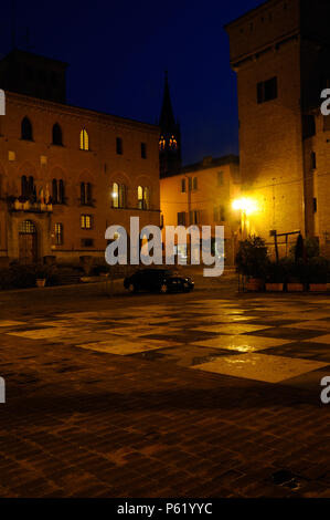 Twilight im Castelvetro di Modena, Emilia-Romagna, Italien Stockfoto