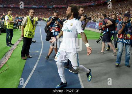 Finale der UEFA Champions League zwischen Real Madrid und Liverpool, am Olimpiyskiy National Sports Complex in Kiew, Ukraine. Mit: Marcelo Wo: Kiew, Ukraine Wenn: 26. Mai 2018 Credit: Anthony Stanley/WENN.com Stockfoto