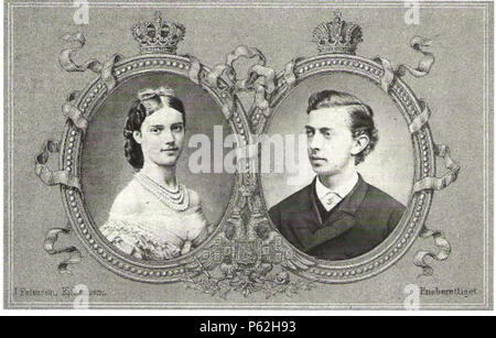 N/A. Englisch: Dagmar von Dänemark und Nicholas Alexandrowitsch Russlands engagement Postkarte. ca. 1864. Jens Petersen (1829-1900) Alternative Namen J. Petersen Beschreibung dänische Fotograf Geburtsdatum / Tod am 19. März 1829, 1. September 1900 Standort Kopenhagen, Dänemark Authority control: Q 11296101 VIAF: 9741148269755205230002 GND: 1122373007 405 Dagmar und Nixa engagement Postkarte Stockfoto