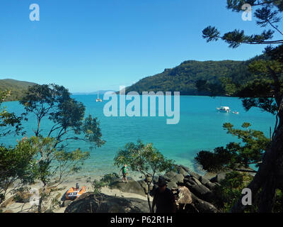 Blick von Hook Island Stockfoto