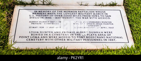 Veterans Memorial, fort Rosecrans, Point Loma, ca US Stockfoto